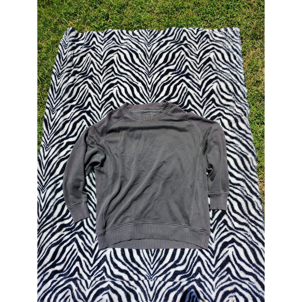 Aerie Sweatshirt‎ Women's M/L Black Relaxed Oversized Crewneck Comfy Cottage